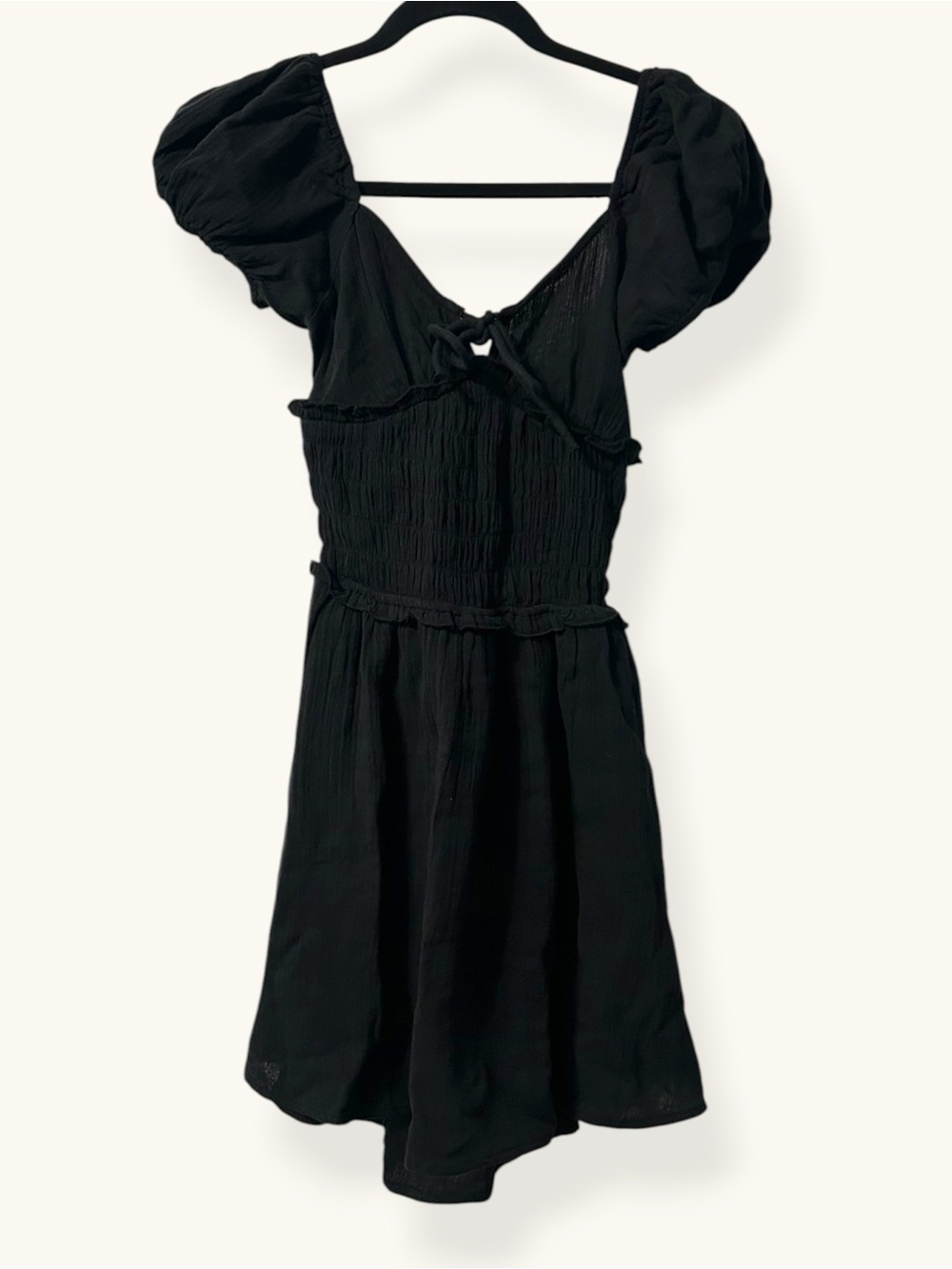 Cotton On mini dress features puffed sleeves and a smocked bodice